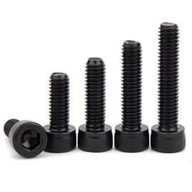 ANSIEDIO 12.9 Grade High Tensile Hex Socket Cap Machine Screws Black Allen Bolts,M10×20mm,10 pcs