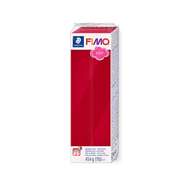 STAEDTLER 8021-26 ST Modelling Clay, Cherry Red