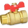 drado Ball Valve Brass 3/4 Inch with Wing Handle, Ball
