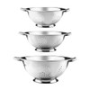 YBM Home Colander Stainless Steel Set With Heavy Duty Handles