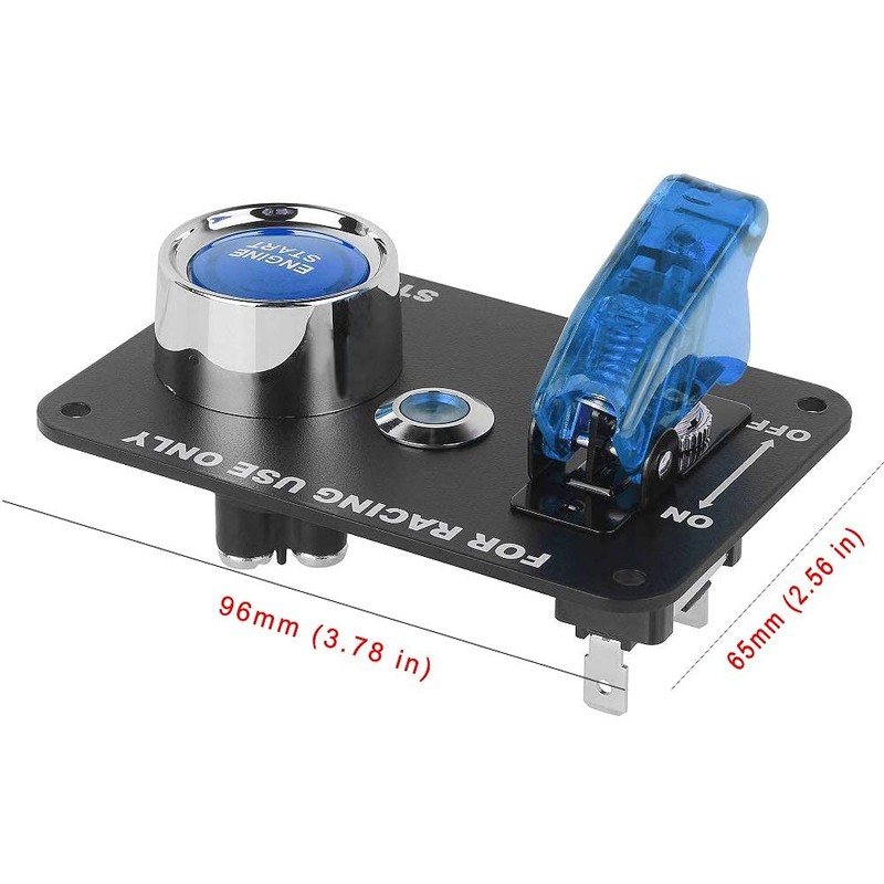 DC 12V Ignition Switch Panel 2 in 1 Car Engine