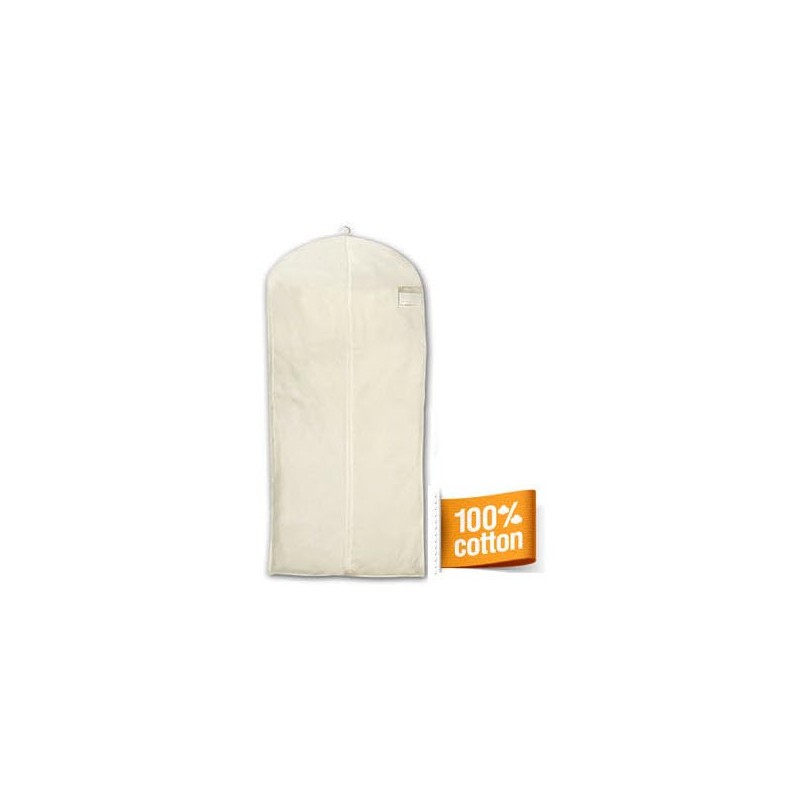 HBCOLLECTION - Natural Cotton White Garment Bag Cover Protective Cover