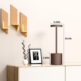 SAKRINGT 2 Pack Cordless Table Lamp Rechargeable, 5000mAh Battery Operated Portable LED Table Light with Dimming, 10-30H Runtime for Restaurant, Patio, Outdoor, Deck, Garden