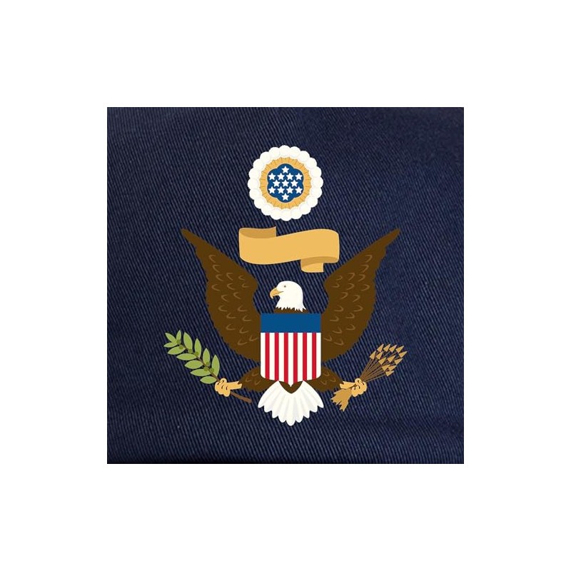 CafePress American Seal Unique Adjustable Baseball Hat Navy