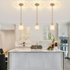 ZSMIHDOH 2 Pack Pendant Lights Kitchen Island, Modern Gold Crystal