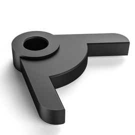 ISDOHS Refrigerator Door Stop Bushing PD940091 044372-000 – Compatible with JMAG-R, H Series, and More – Alloy Steel Construction (Black)