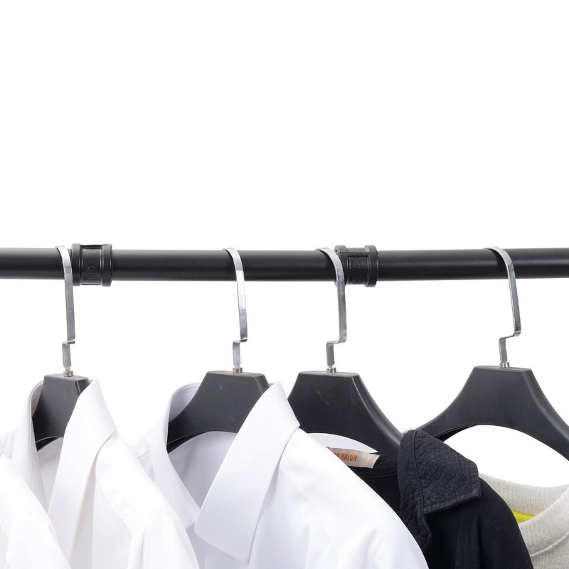 Industrial Pipe Clothing Rack, 30'' Wall Mounted Clothes Garment Rack