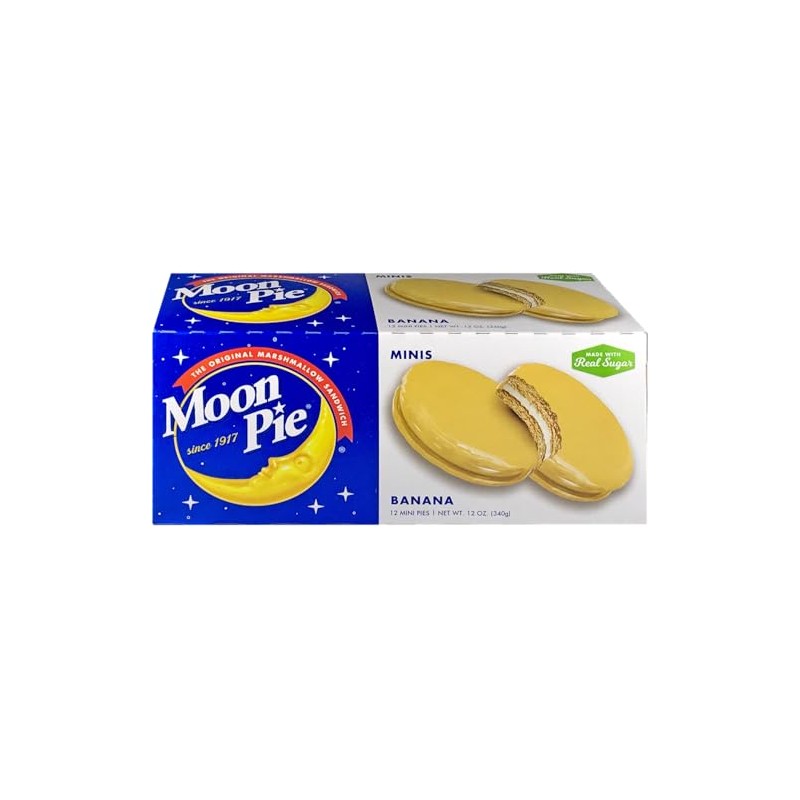 Mini Moon Pies 12ct Box (Pack of 1) (Banana)