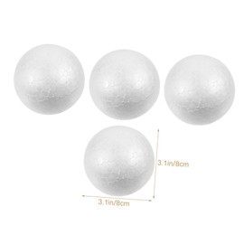 Operitacx 20pcs Craft Foam Solar System Balls Pickleball Basketball Poly Balls Drone Cool Mini Boll Hover Basketballs Foam Baubles for Craft Mini Football White
