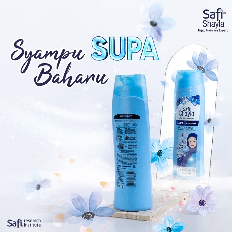Safi Shayla Hijab Supa Shampoo 625g Micellar Fresh Anti Frizz
