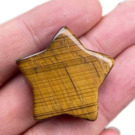 Fekuar Carnelian Crystal Star Chakra Stones for Reiki Healing Yoga Balance Meditation Polished Mini Pocket Palm Stone 1 Inch (30mm)