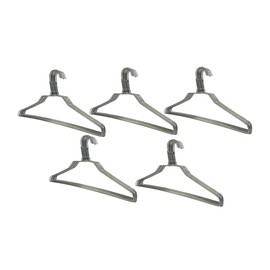 THE UM24 50 Pack Steel Metal Wire Hangers Adult Coat Clothes Hangers - 13 Gage Thickness Silver Color Galvanized Metal Wire Hanger