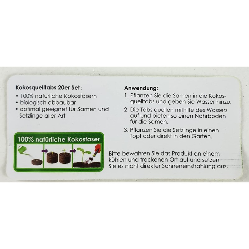 Coconut Source Tabs, Coconut Propagation Source Tabs, Coconut Source Tablets