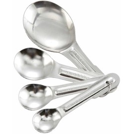 Winco 4-Piece Stainless Steel Measuring Spoon Set