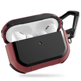 PZOZ Case for AirPods Pro 2nd Generation,PC and TPU Protective Case (Front LED Visible) Earbuds Accessories,AirPods Pro 2 Case(Red)