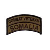 Somalia OD combat veteran embroidered tab - 2" X 3