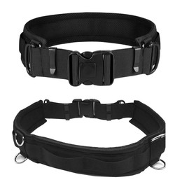 SOOJET Durable Nylon Multifunctional Camera Belt Adjustable Outdoor Belt Belt with D-Rings for Canon Nikon Sony DSLR Camera