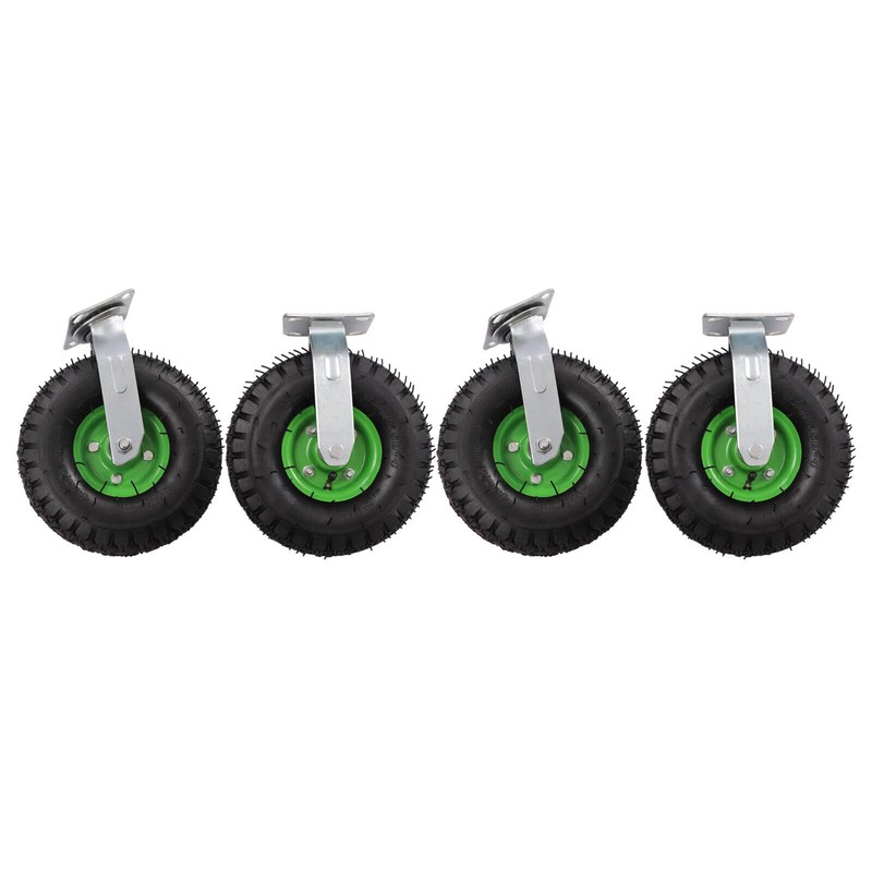 Pneumatic Swivel Caster w/Bolt on, 10inch Heavy Duty Air Tire