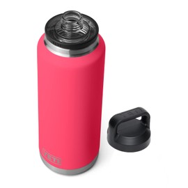 YETI Rambler 46 oz Bottle, Leakproof, Vacuum Insulated, Stainless Steel with Chug Cap, Bimini Pink