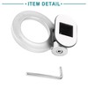 ACROPIX Universal Silver Tone Tow Hook Decor Bumper Trailer Sticker