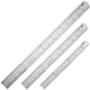 ZZTX Metal Straight Edge Ruler Set - Stainless Steel 6