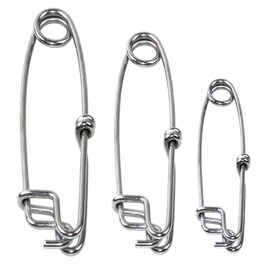 SHADDOCK Spearfishing Longline Tuna Fishing Clips Stainless Steel Spring-loaded Float Line Snaps High Strength Branch Hanger Float Snapper Tuna Clip Sea Fishing Tackle (10CM-5pcs)