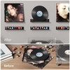 AITEE Vinyl Record Shelf Wall Mount: 6 Pack Acrylic Black