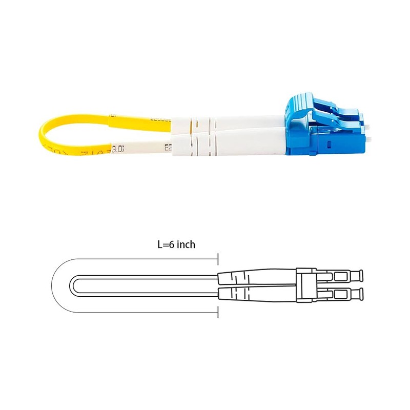 10Gtek [2-Pack] LC Fiber Optic Loopback Adapter - LC Connector