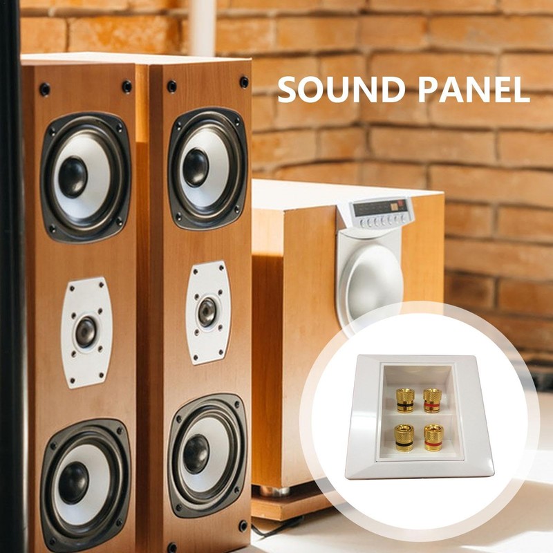 Audio Wall Plate | Speaker Jack Plate - Home Theater