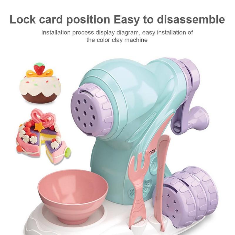 DIY Dough Noodle Maker Ice Cream Machine Mold Play Toy