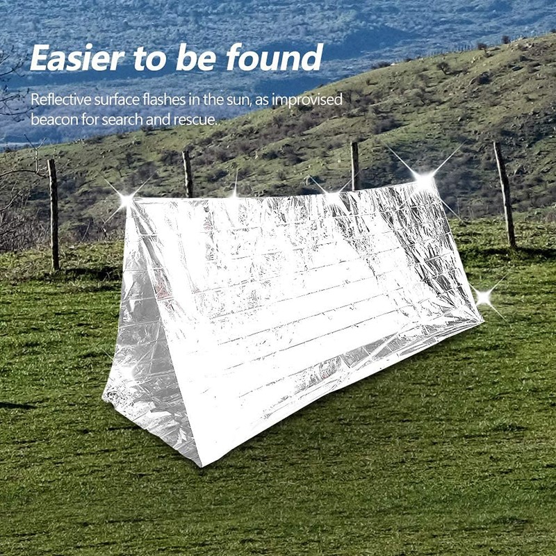 ANCLLO Emergency Survival Tent 59" x 95" Waterproof 2 Person