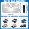 Sonnenschutz Auto Frontscheibe, Auto Sonnenschutz zu Frontscheibe Faltbar, Selbsthaftend UV