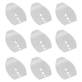 SG Store 50Pcs Original Stainless Steel Swim Jig Dancer Blades Chatterbait Blades Spinner Blades Freshwater Saltwater, 20x15.8mm Thickness 0.4mm