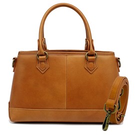 DARGREE Mini Tote Mini Bag, Men's, Genuine Leather, Mini Shoulder Bag, Shoulder Bag, with Shoulder Strap, Size M, Camel
