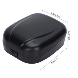 Hearing Aid Hard Case, Portable Waterproof Drop Resistance Hearing Aid Protector for Storing Hearing Aids - 6.7x7x3cm