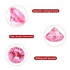 100 PCS Acrylic Diamond Gems, Pink Acrylic Diamonds 1 Inch