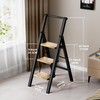 Step Ladder 3 Step Folding, Sturdy 330 Lbs SmallStepStool for