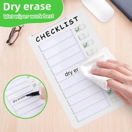 SENWHAL Magnetic Dry Erase Chore Chart, Whiteboard Checklist Board, Chore Chart for Kids Multiple Kids Routine Chart with a Pen(Magnetic)