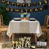 5 Pack Disposable Plastic Tablecloth,137x274cm Gold Stamping Dot Rectangular Table