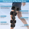 Dnogjo Hinged Knee Brace for Women&Men, Knee Brace with Side