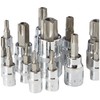 US PRO 13pc Torx Star Set-Tamper Bit Sockets T8-T70 1497
