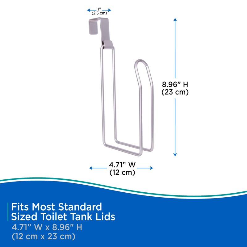 Kenney Tank Toilet Paper Holder, Brushed Nickel