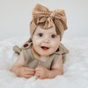 Esumun Baby Girls Waffle Knitting Hair Bow Headwrap, Wool Knitted