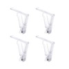 Pack of 4 Tablecloth Clips, Transparent Plastic Clips, Adjustable High