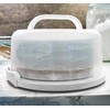Home Top Shelf Elements Round Cake Carrier Two Sided Cake