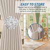 BOCHION Curtain Tie Backs, 4 Pack Sparkling Magnetic Curtain Tiebacks,