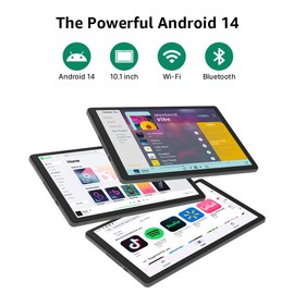 Maxsignage 10.1“ Tablet, 2025 Latest Android 14 with Octa-Core Processor, 8GB&64GB Storage(Expand to 512GB), Dual Camera, G-Sensor, WiFi 6&Bth 5, 5000mAh Battery