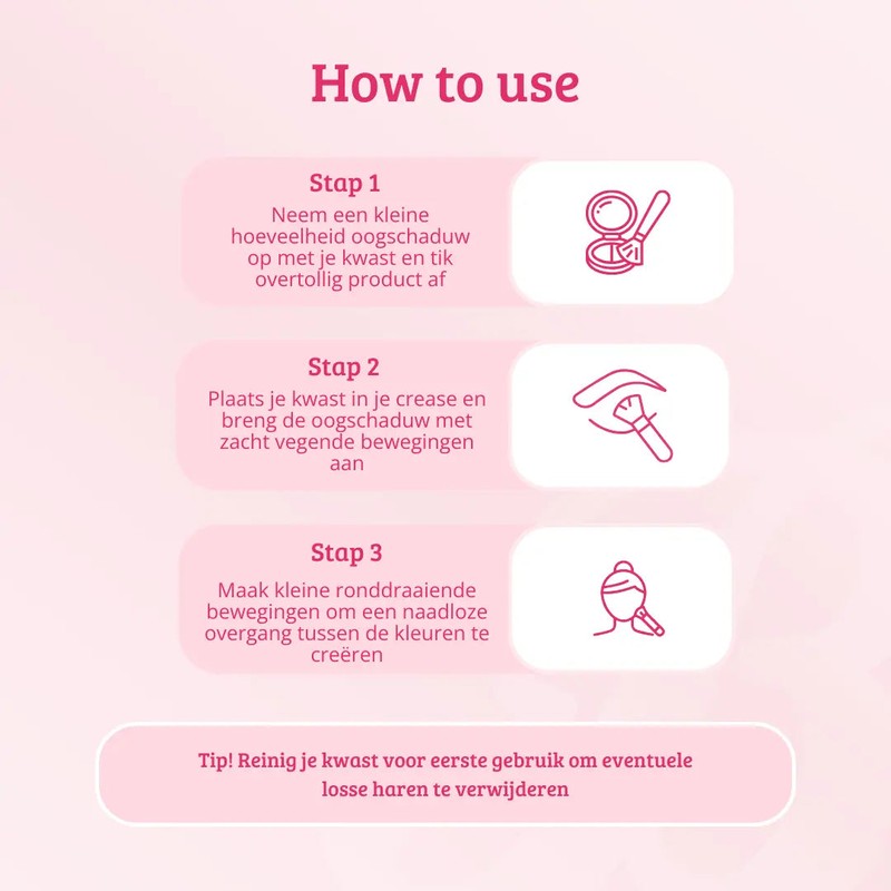 Boozyshop Pink &amp; Rose Gold Tapered Blender Brush