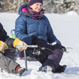 Ice Fishing Poles Combo Set | Telescopic Ice Fishing Rod Kit,Pole and Reel Package, Fishing Rod Combo for Boyfriend, Father, Family