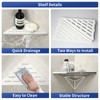 Bernkot Corner Shower Shelf, 304 Stainless Steel with Slot Design